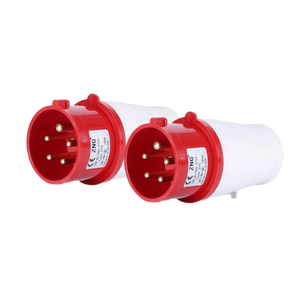 16A 3 Phase Industrial Plug – 5 Pin 400V IP44 Heavy Duty Industrial Power Plug for Factories & Workshops in Ghana