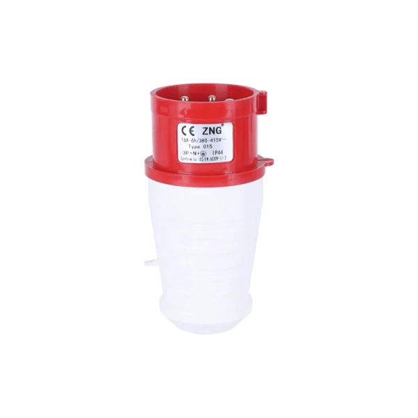 16A 3 Phase Industrial Plug – 5 Pin 400V IP44 Heavy Duty Industrial Power Plug for Factories & Workshops in Ghana