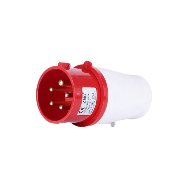 16A 3 Phase Industrial Plug – 5 Pin 400V IP44 Heavy Duty Industrial Power Plug for Factories & Workshops in Ghana