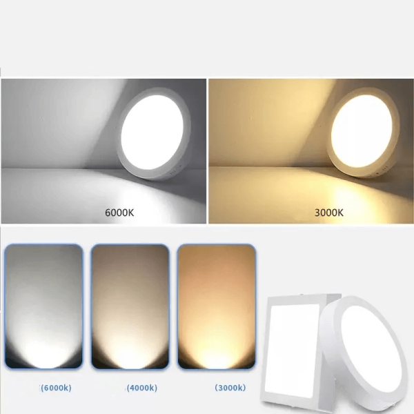 18W Surface Single Color LED Panel Light – Modern Surface Mount Ceiling Light for Homes & Offices in Ghana