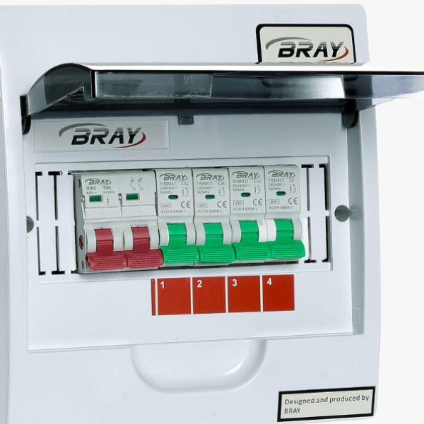 4 Way RCCB Outdoor Distribution Box ABS Weatherproof Main Switch Box Ghana