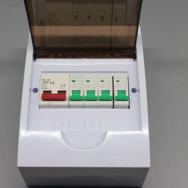 4 Way RCCB Outdoor Distribution Box ABS Weatherproof Main Switch Box Ghana