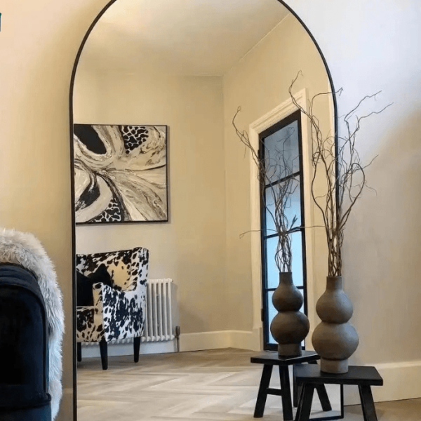 Luxury Arched Full Length Mirror – Modern Standing & Wall Dressing Mirror for Bedrooms, Salons & Boutiques Ghana