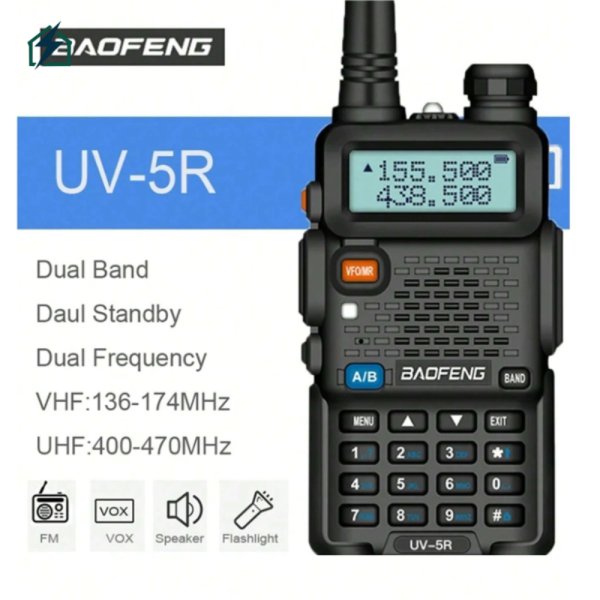 Baofeng UV-5R Walkie Talkie Ghana – Dual Band Two-Way Radio for Security, Business & Field Work
