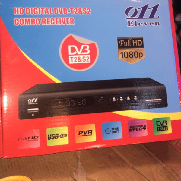 DVB T2 Full HD WiFi Set Top Box – 1080P Digital TV Decoder with WiFi & YouTube in Ghana