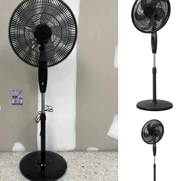 FOCUS 18 Inch Standing Fan – 3-Speed Oscillating Pedestal Fan for Home & Office Use in Ghana