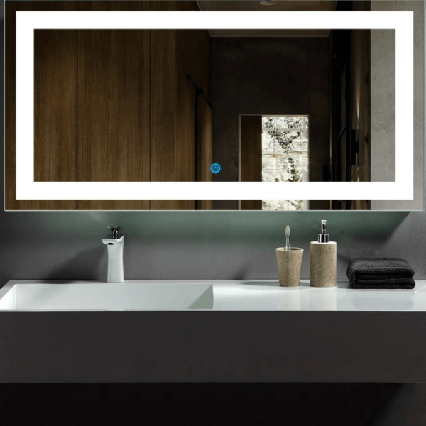 Frameless Bathroom Mirror – Modern Wall Mirror for Bathrooms, Washrooms & Vanity Areas Ghana
