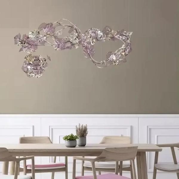 Luxury Flower Shape Crystal Chandelier – Modern LED Crystal Ceiling Light for Homes, Hotels & Villas Ghana