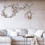 Luxury Flower Shape Crystal Chandelier – Modern LED Crystal Ceiling Light for Homes, Hotels & Villas Ghana