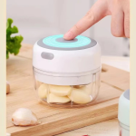 Mini Electric Garlic Crusher Ghana – USB Rechargeable Food Chopper for Garlic, Pepper & Onion