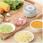 Mini Electric Garlic Crusher Ghana – USB Rechargeable Food Chopper for Garlic, Pepper & Onion