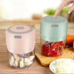 Mini Electric Garlic Crusher Ghana – USB Rechargeable Food Chopper for Garlic, Pepper & Onion