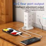 Tankara Heavy-Duty Power Strip 2500W Ghana – 8–12 Socket Extension Board with USB-C & USB UK Plug