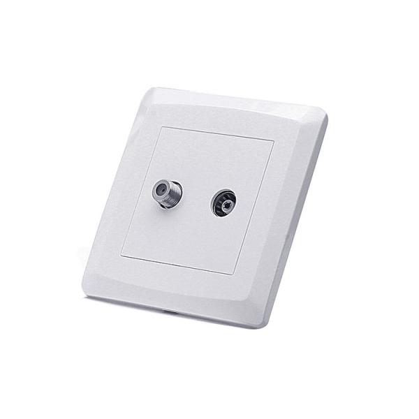 TV Connector Socket Ghana  Wall Mount TV Cable & Satellite Outlet
