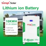 10kWh LiFePO4 Solar Battery 51.2V with Smart BMS – Wall-Mounted Energy Storage System