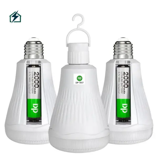 150W DP Rechargeable Dumsor Emergency LED Bulb – Automatic Backup Light for Homes & Shops in Ghana