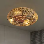 19″ Rattan Ceiling Fan Light Ghana – 6-Speed Remote Control Decorative Ceiling Fan