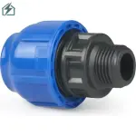 2.5 Inch HDPE Male Thread Adaptor (75mm) – Heavy Duty Compression Pipe Fitting for Water Supply & Irrigation Ghana