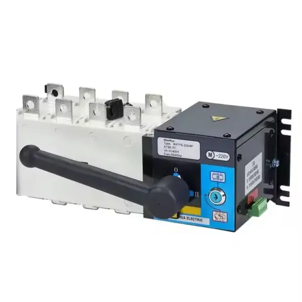250A Automatic Transfer Switch (ATS) 4-Pole Generator & Main Power Changeover
