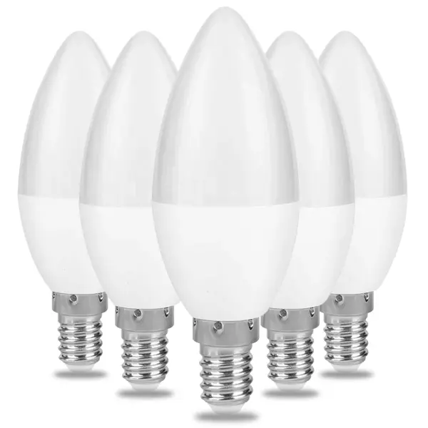 5W LED Candle Bulb E27 Warm White Energy Saving Light Ghana