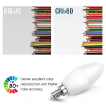 5W LED Candle Bulb E27 Warm White Energy Saving Light Ghana