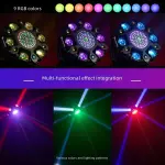 6-Arm RGBW Shake Head LED Effect Light with DMX512 for KTV, Bars & Events