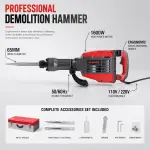 65A/85A Heavy-Duty Electric Demolition Drill — 220V Industrial Crushing Tool