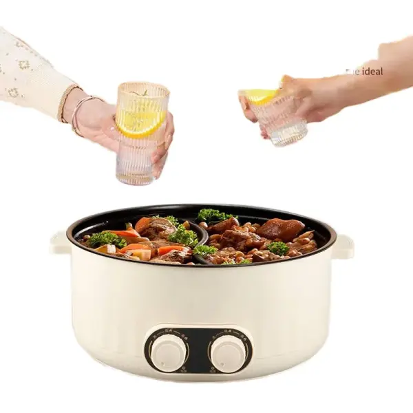 6L Dual-Flavor Electric Hot Pot Ghana – Independent Temperature Control Cooker