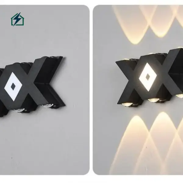 7W LED Letter X Wall Light – IP65 Waterproof Outdoor Decorative Wall Lamp for Homes & Gardens in Ghana
