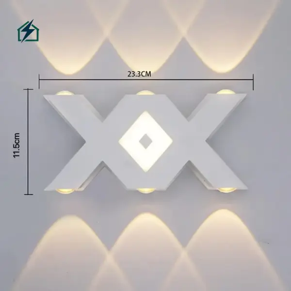 7W LED Letter X Wall Light – IP65 Waterproof Outdoor Decorative Wall Lamp for Homes & Gardens in Ghana