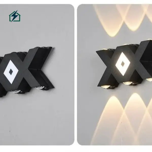 7W LED Letter X Wall Light – IP65 Waterproof Outdoor Decorative Wall Lamp for Homes & Gardens in Ghana