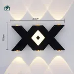 7W LED Letter X Wall Light – IP65 Waterproof Outdoor Decorative Wall Lamp for Homes & Gardens in Ghana