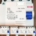 ABB 4 Pole RCCB Circuit Breaker 100A 30mA – 415V Industrial Residual Current Protection for Ghana