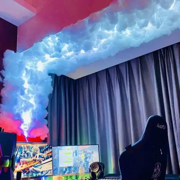 APP Control Thunder Cloud RGB Ceiling Light – 5 Meter Smart LED Gaming Room Light Ghana