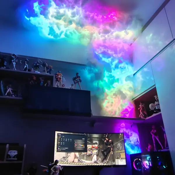 APP Control Thunder Cloud RGB Ceiling Light – 5 Meter Smart LED Gaming Room Light Ghana