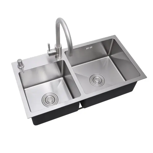 Black Double Bowl Kitchen Sink – Premium Stainless Steel Kitchen Sink Ghana