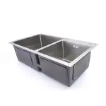 Black Double Bowl Kitchen Sink – Premium Stainless Steel Kitchen Sink Ghana