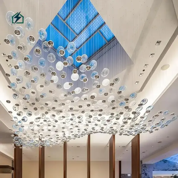 Designer Glass Ball LED Pendant Light – Modern Luxury Hanging Ceiling Light for Homes & Hotels in Ghana