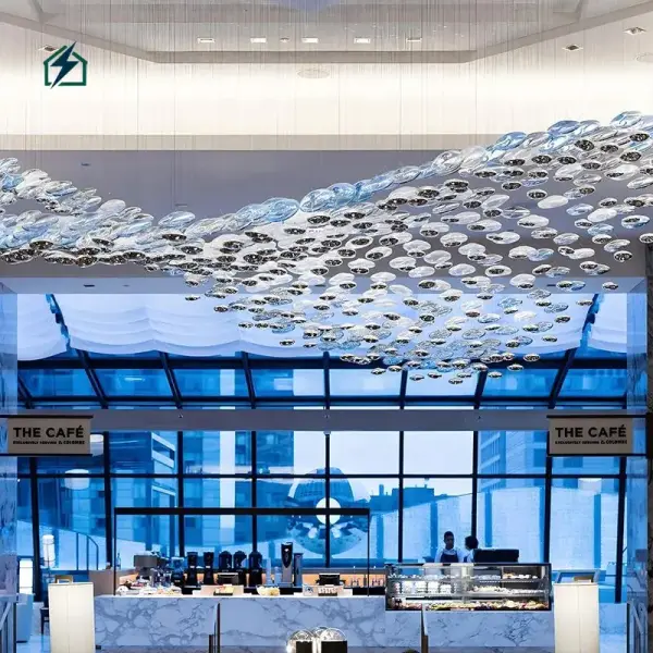 Designer Glass Ball LED Pendant Light – Modern Luxury Hanging Ceiling Light for Homes & Hotels in Ghana