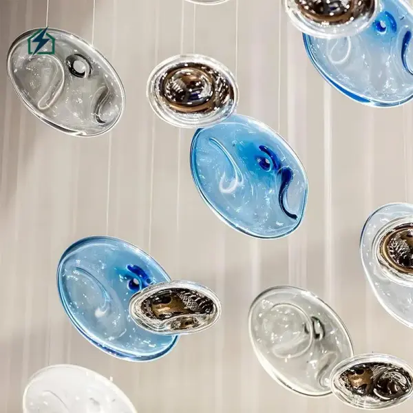 Designer Glass Ball LED Pendant Light – Modern Luxury Hanging Ceiling Light for Homes & Hotels in Ghana