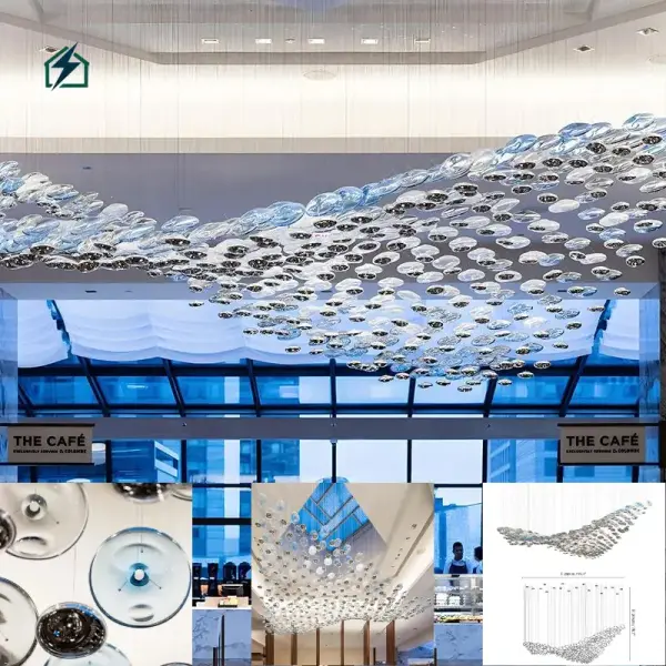 Designer Glass Ball LED Pendant Light – Modern Luxury Hanging Ceiling Light for Homes & Hotels in Ghana