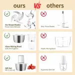 Electric Food Processor & Meat Grinder 2.0L Ghana – Stainless Steel Multi-Purpose Chopper