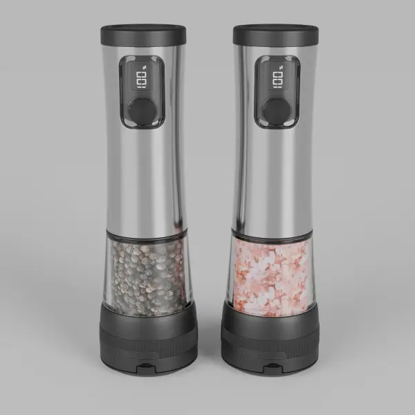 Electric Stainless Steel Grinder Set Ghana – Rechargeable Salt, Pepper & Spice Grinder