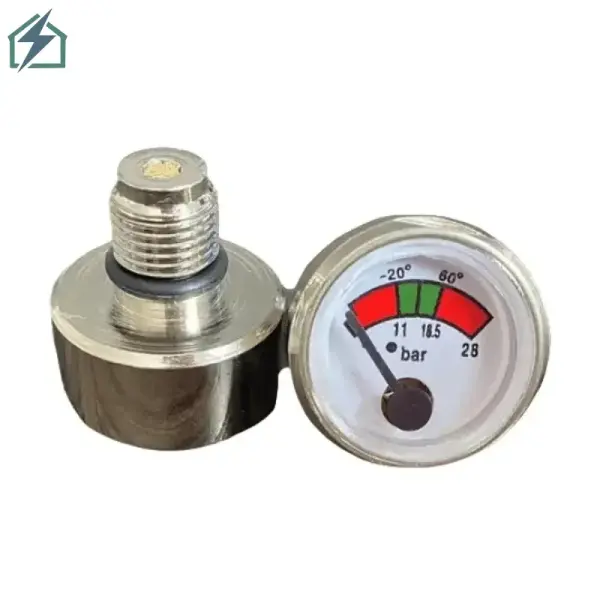 Fire Extinguisher Pressure Gauge 23mm – 0–28 Bar Gauge for ABC Dry Powder Fire Extinguishers Ghana