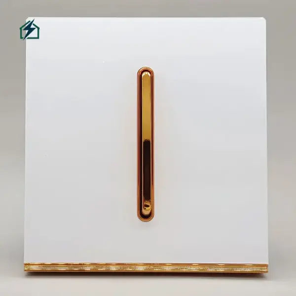 1 Gang Frameless Gold Wall Switch  Luxury 10A Light Switch for Homes & Offices in Ghana