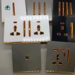 1 Gang Frameless Gold Wall Switch  Luxury 10A Light Switch for Homes & Offices in Ghana