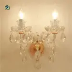 Golden Luster Crystal Wall Lamp Model 355 – Luxury Crystal Wall Light for Homes & Hotels in Ghana