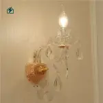 Golden Luster Crystal Wall Lamp Model 355 – Luxury Crystal Wall Light for Homes & Hotels in Ghana