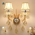 K9 Crystal Wall Lamp 351 – Round Champagne Crystal Wall Light for Bedroom & Living Room Ghana