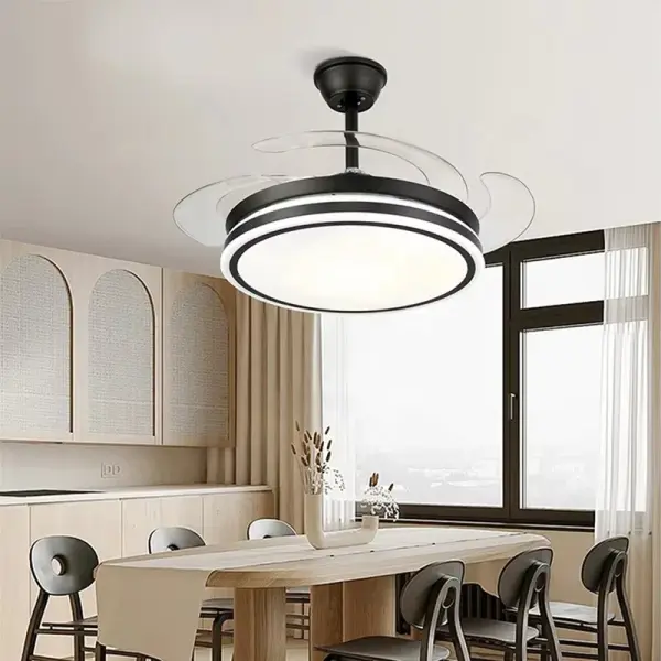 Kasotile 42-Inch Smart Retractable Ceiling Fan with LED Light Ghana